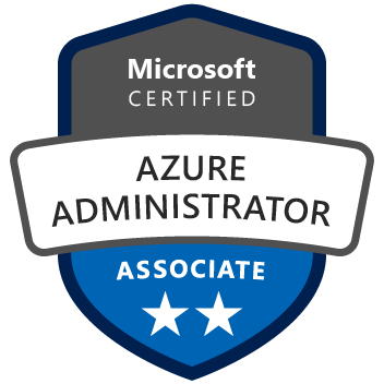 Microsoft Certified: Azure Administrator Associate badge