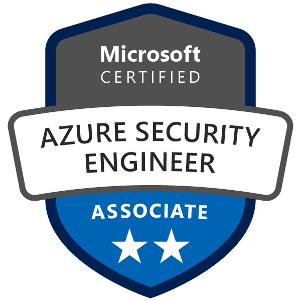 Microsoft Certified: Azure Security Engineer Associate badge