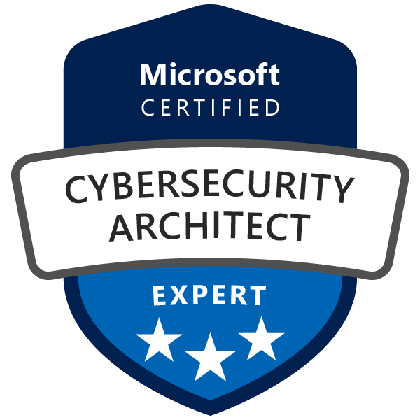 Microsoft Certified: Cybersecurity Architect Expert badge