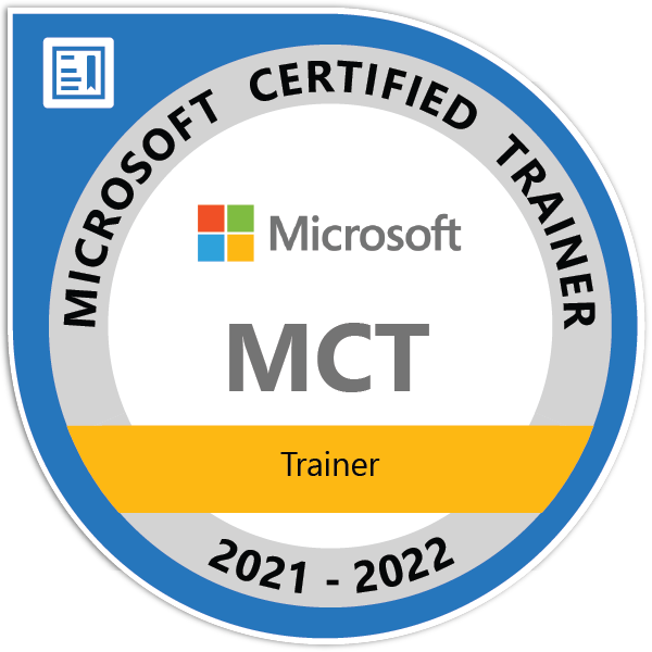 Microsoft Certified Trainer 2021-2022 badge